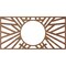 Ekena Millwork Hoover Wood Fretwork Pierced Ceiling Medallion, Walnut, 26"W x 13"H x 9 5/8"ID x 3/8"T CMWP26X13X0375HOWA - alternate 2